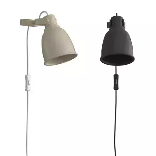 HEKTAR wall lamp with cord
