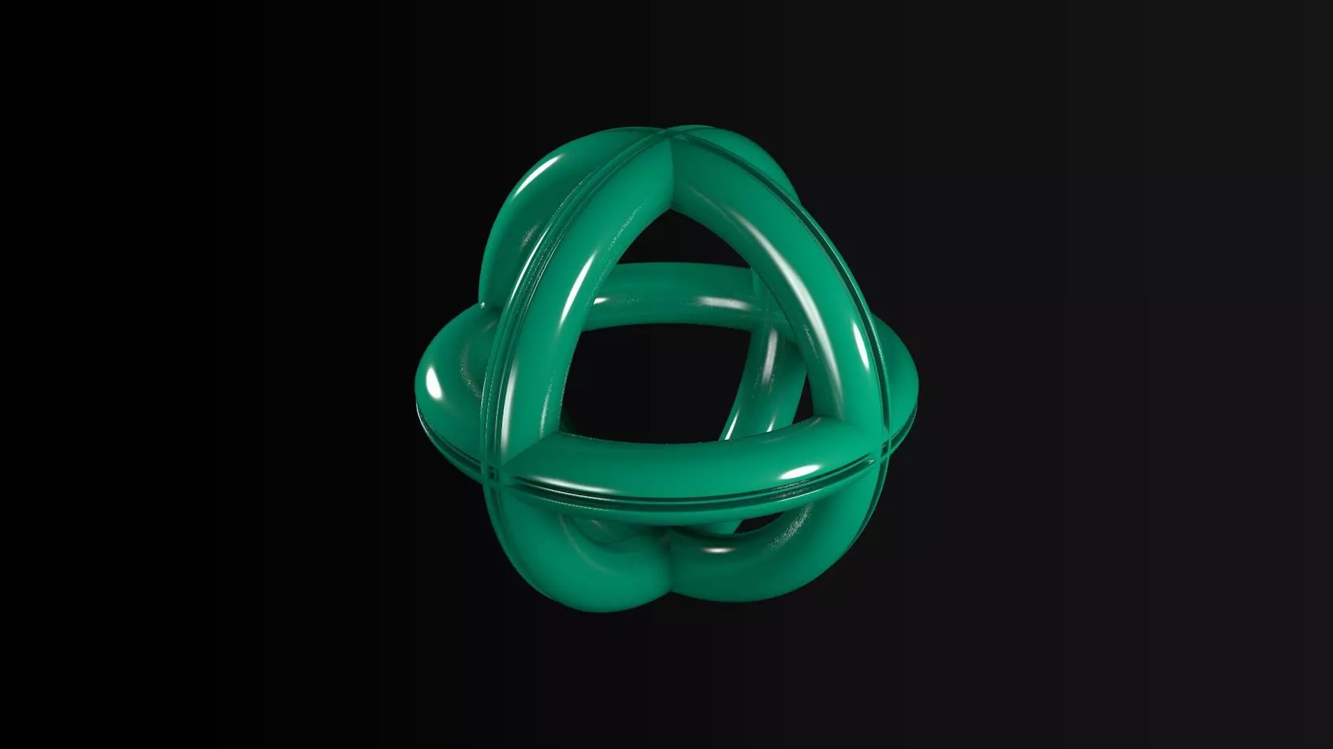 Spherical Rings Low-poly 3D model_0