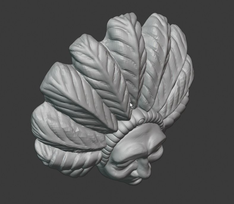 Stylized portrait 3D printing 3D print model_4