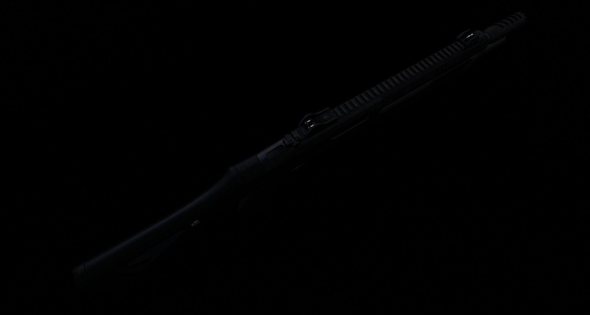 Fabarm STF12 compact Low-poly 3D model_12