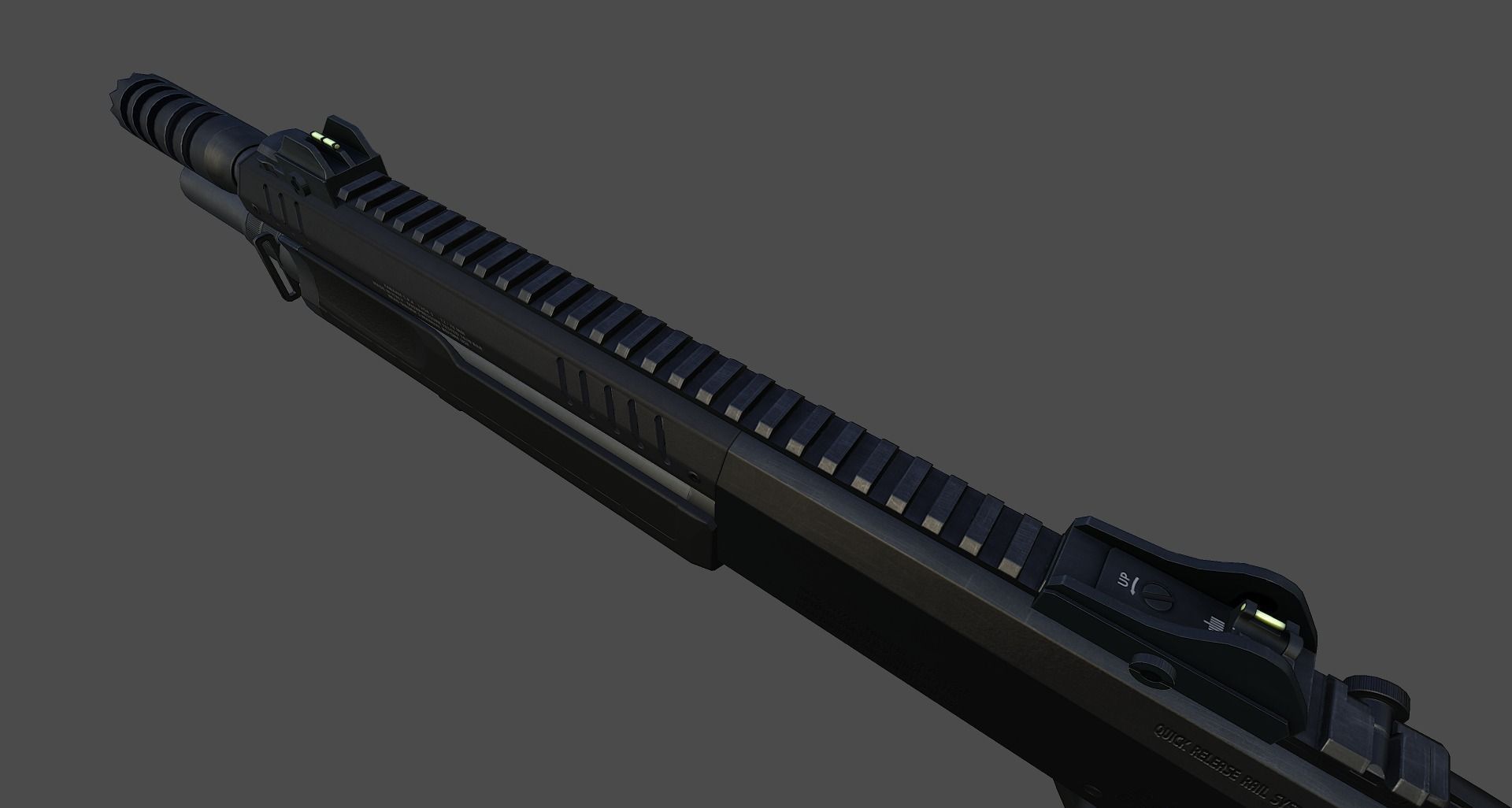 Fabarm STF12 compact Low-poly 3D model_27