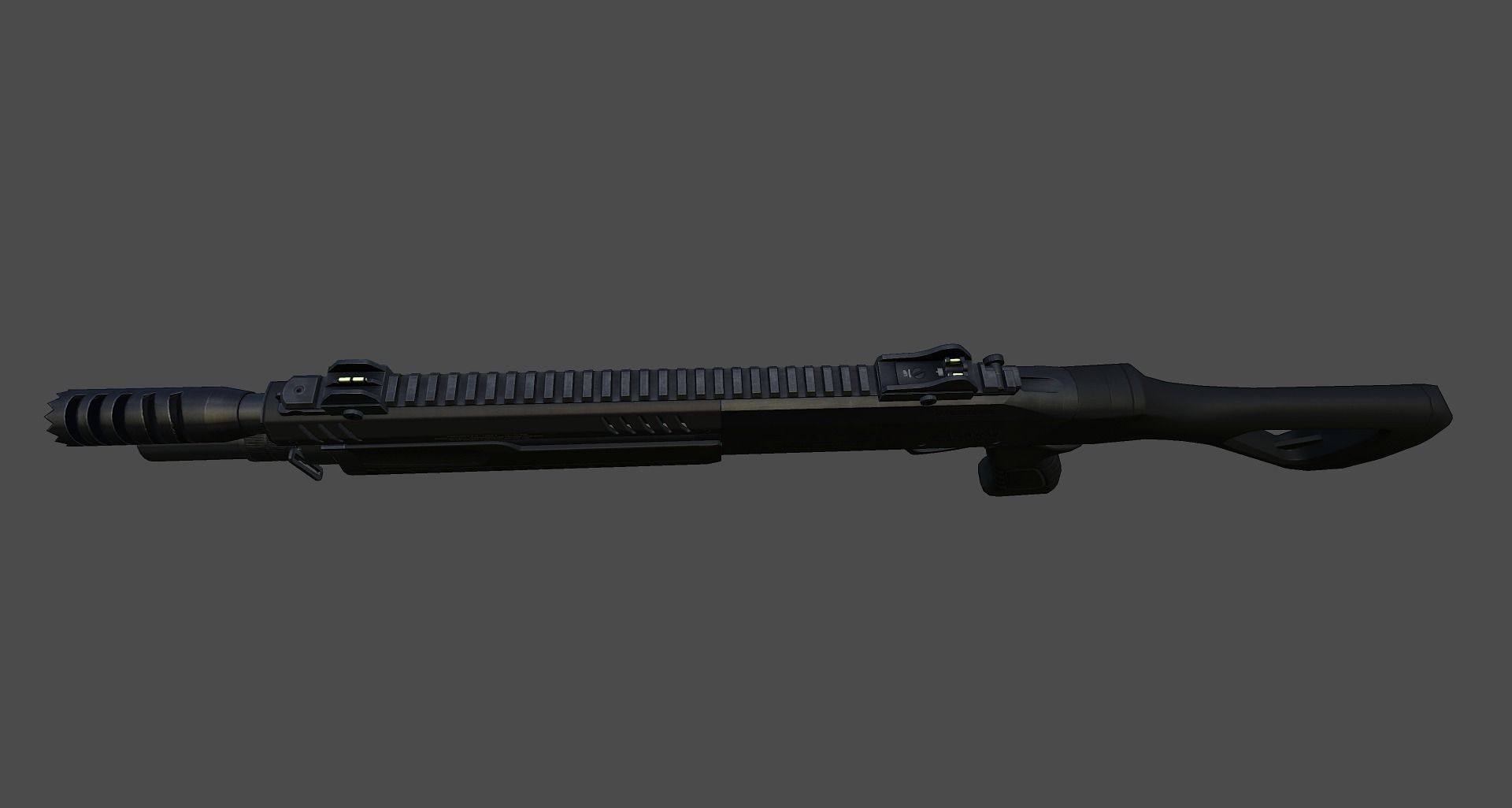 Fabarm STF12 compact Low-poly 3D model_24