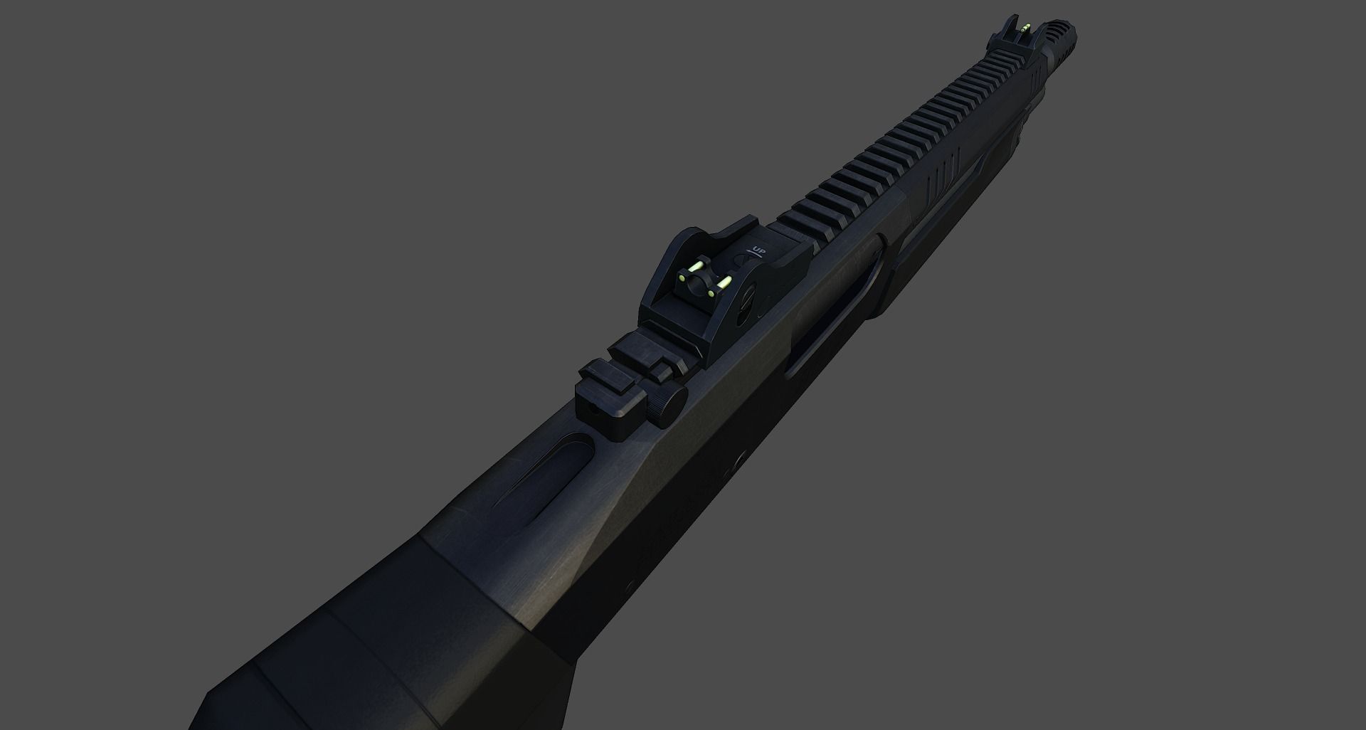Fabarm STF12 compact Low-poly 3D model_20
