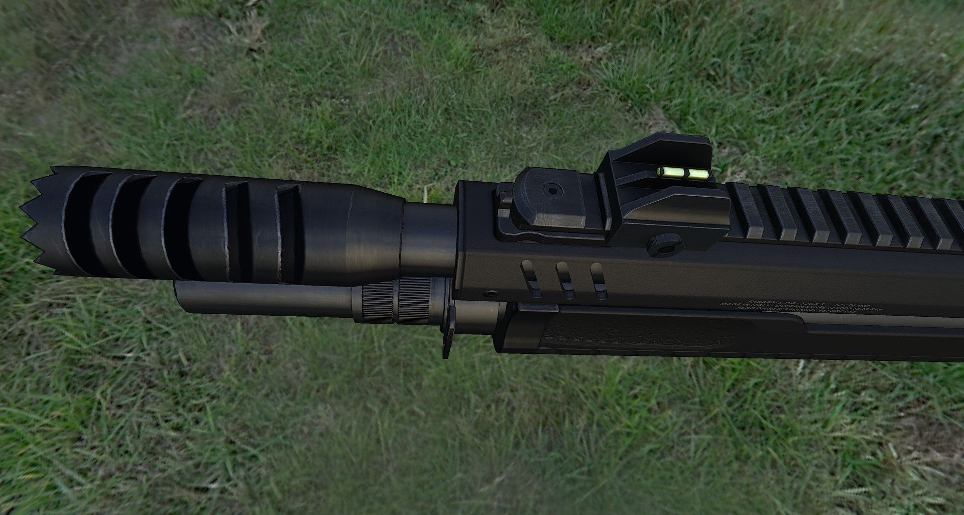 Fabarm STF12 compact Low-poly 3D model_33