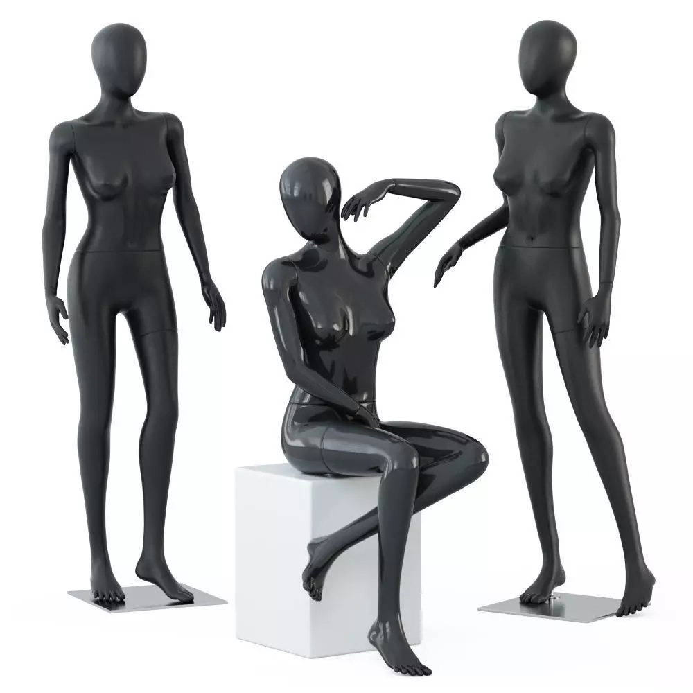Three female mannequins 58 3D model