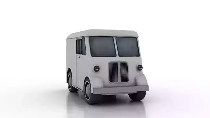 Marmon-Herrington Delivery-Van 1946 Low-poly 3D model