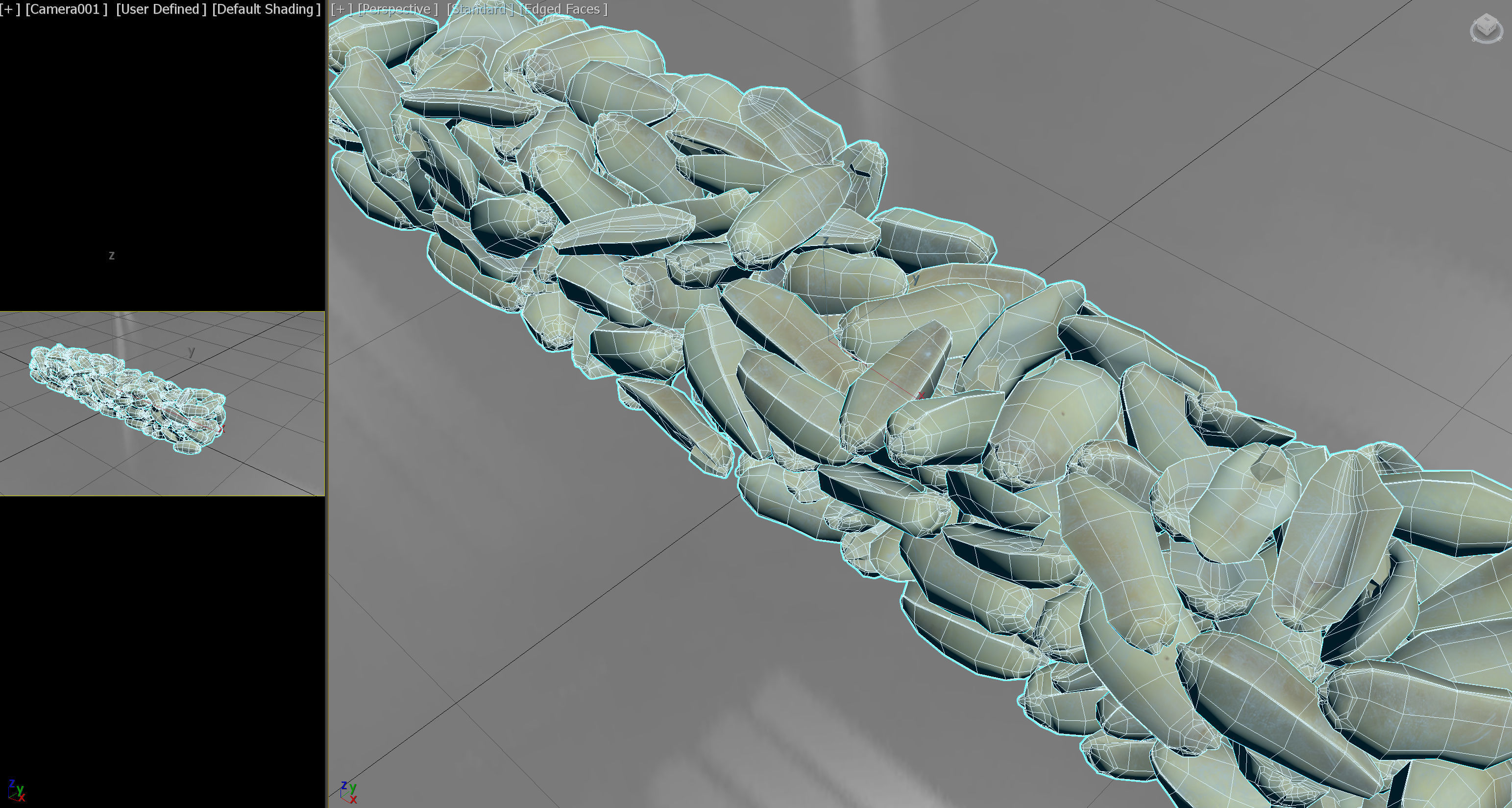 Peanuts PBR pile of pebbles Low-poly 3D model_5