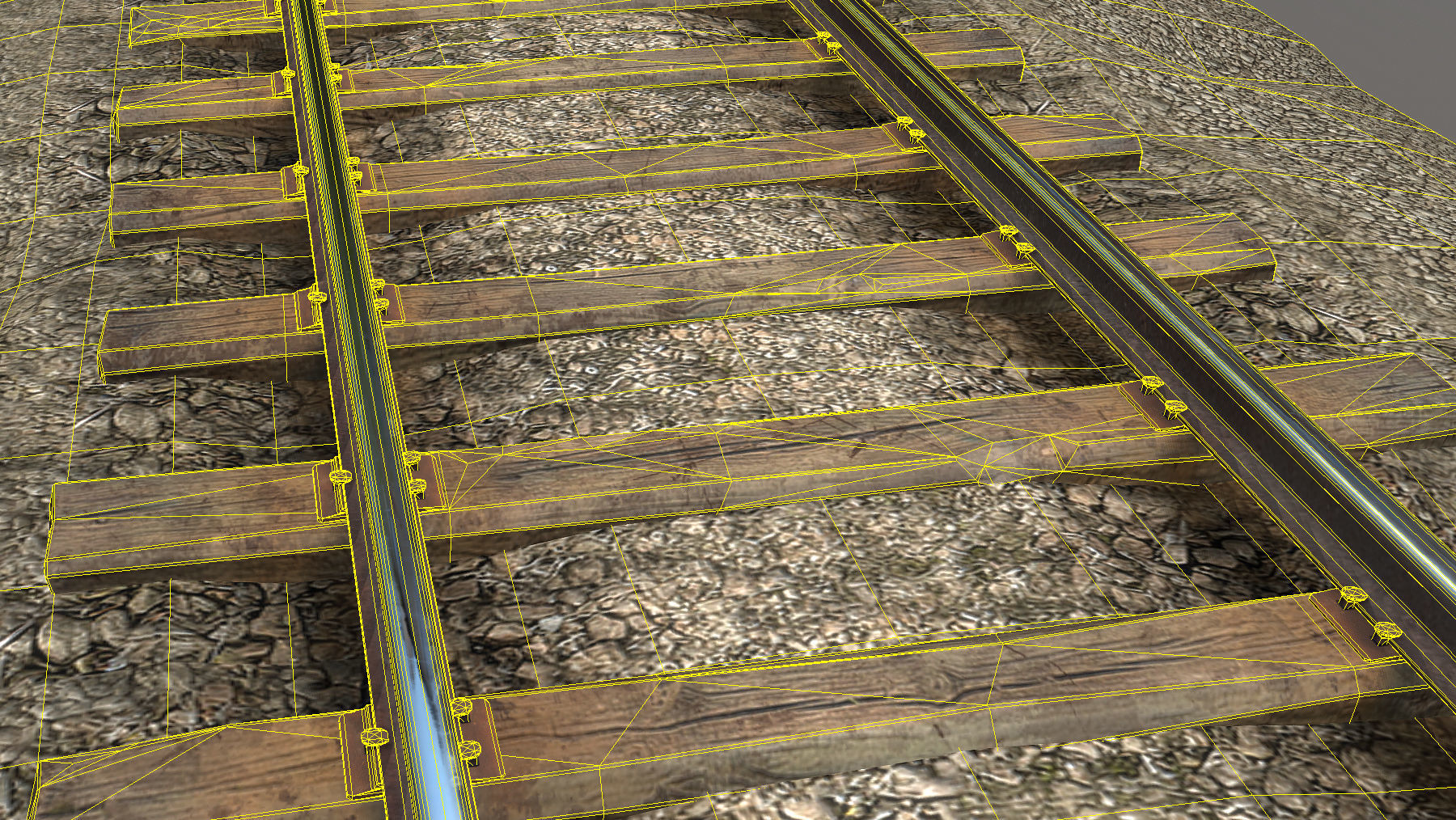 Old Railway  Low-poly 3D model_15