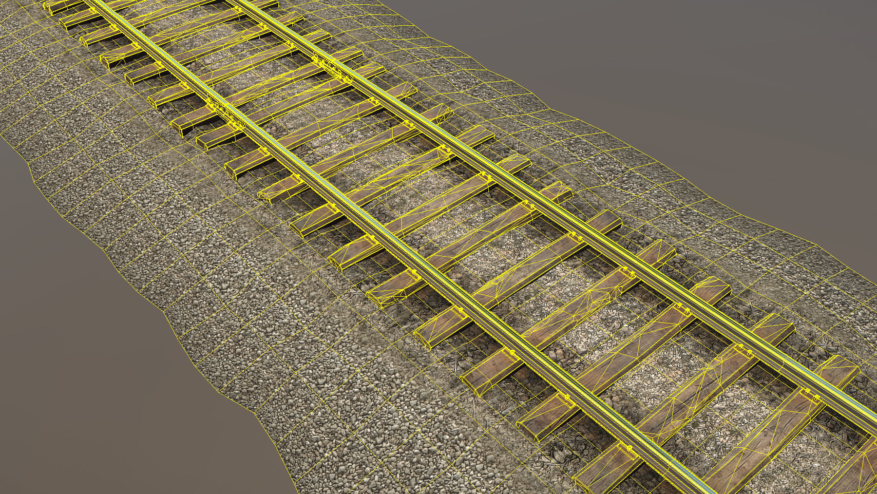 Old Railway  Low-poly 3D model_13