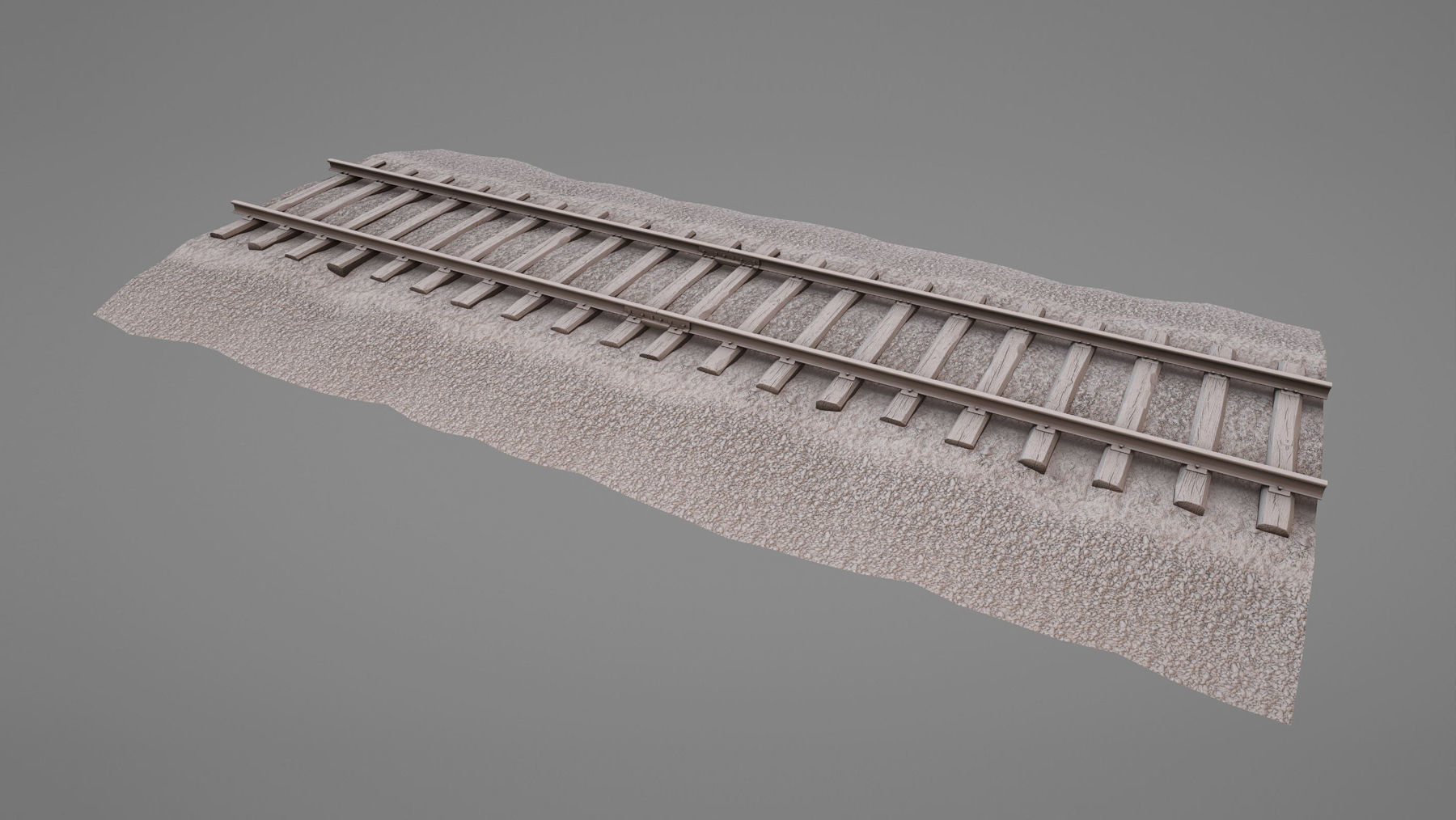 Old Railway  Low-poly 3D model_11