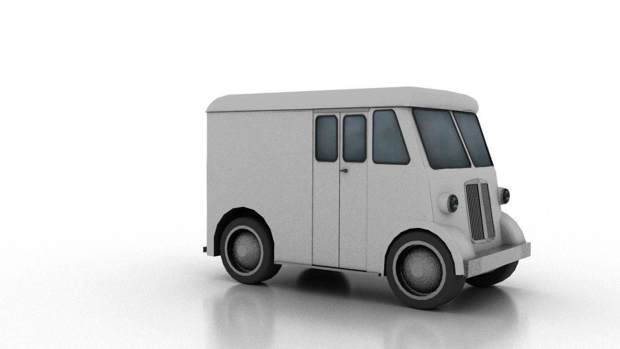 Marmon-Herrington Delivery-Van 1946 3D Model Collection_6
