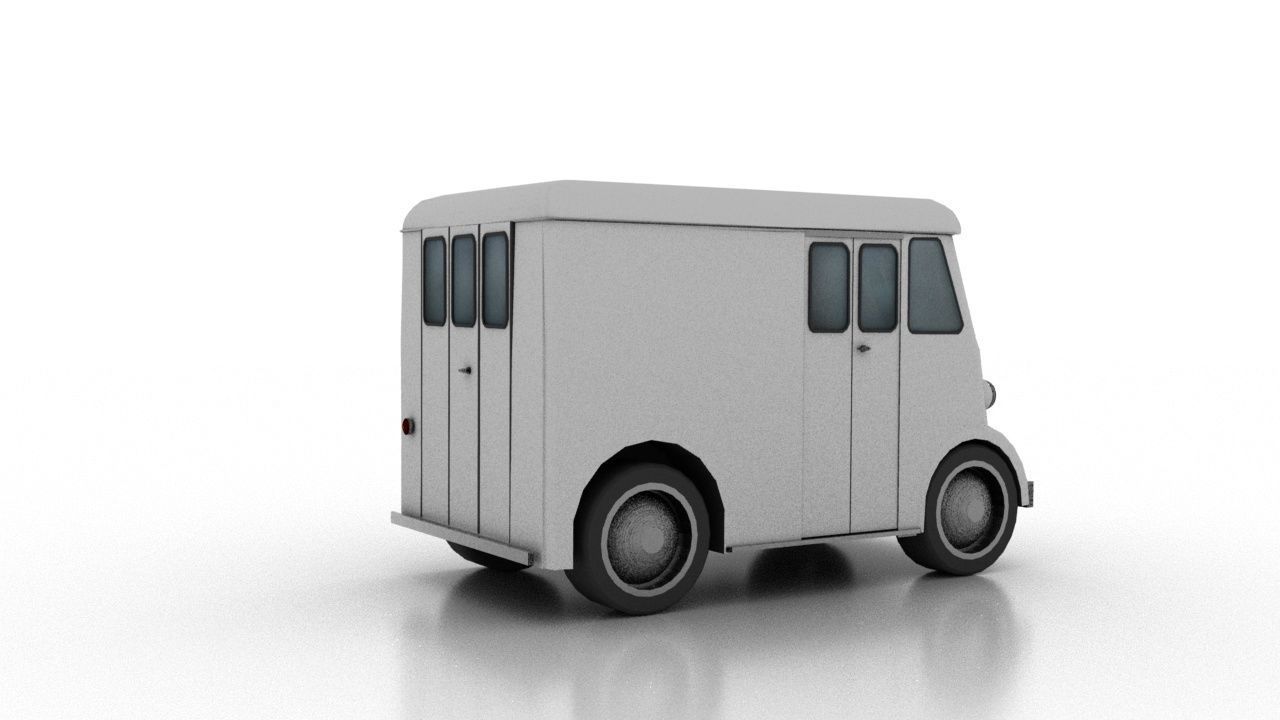 Marmon-Herrington Delivery-Van 1946 3D Model Collection_7