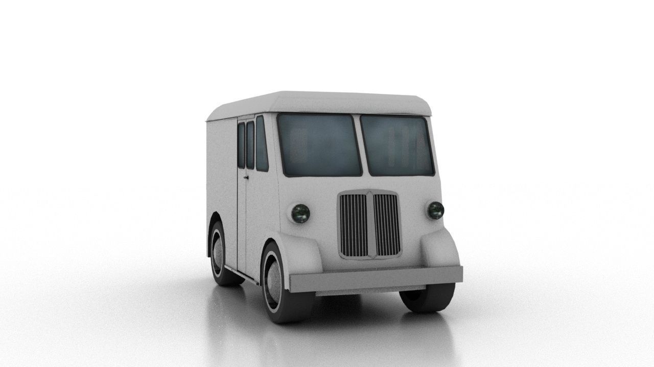 Marmon-Herrington Delivery-Van 1946 3D Model Collection_1