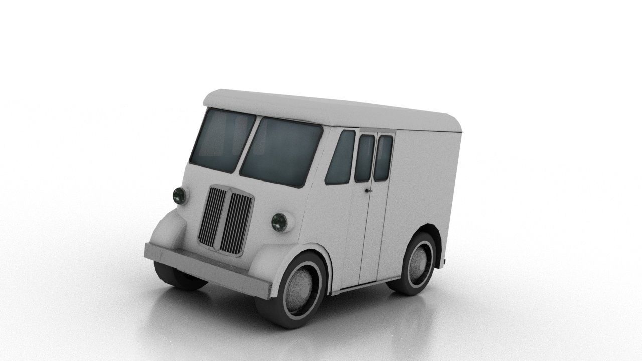 Marmon-Herrington Delivery-Van 1946 3D Model Collection_5