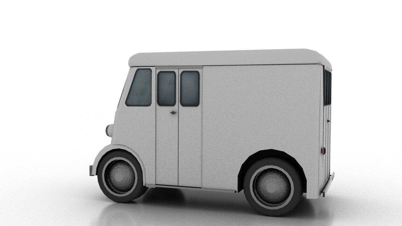 Marmon-Herrington Delivery-Van 1946 3D Model Collection_4