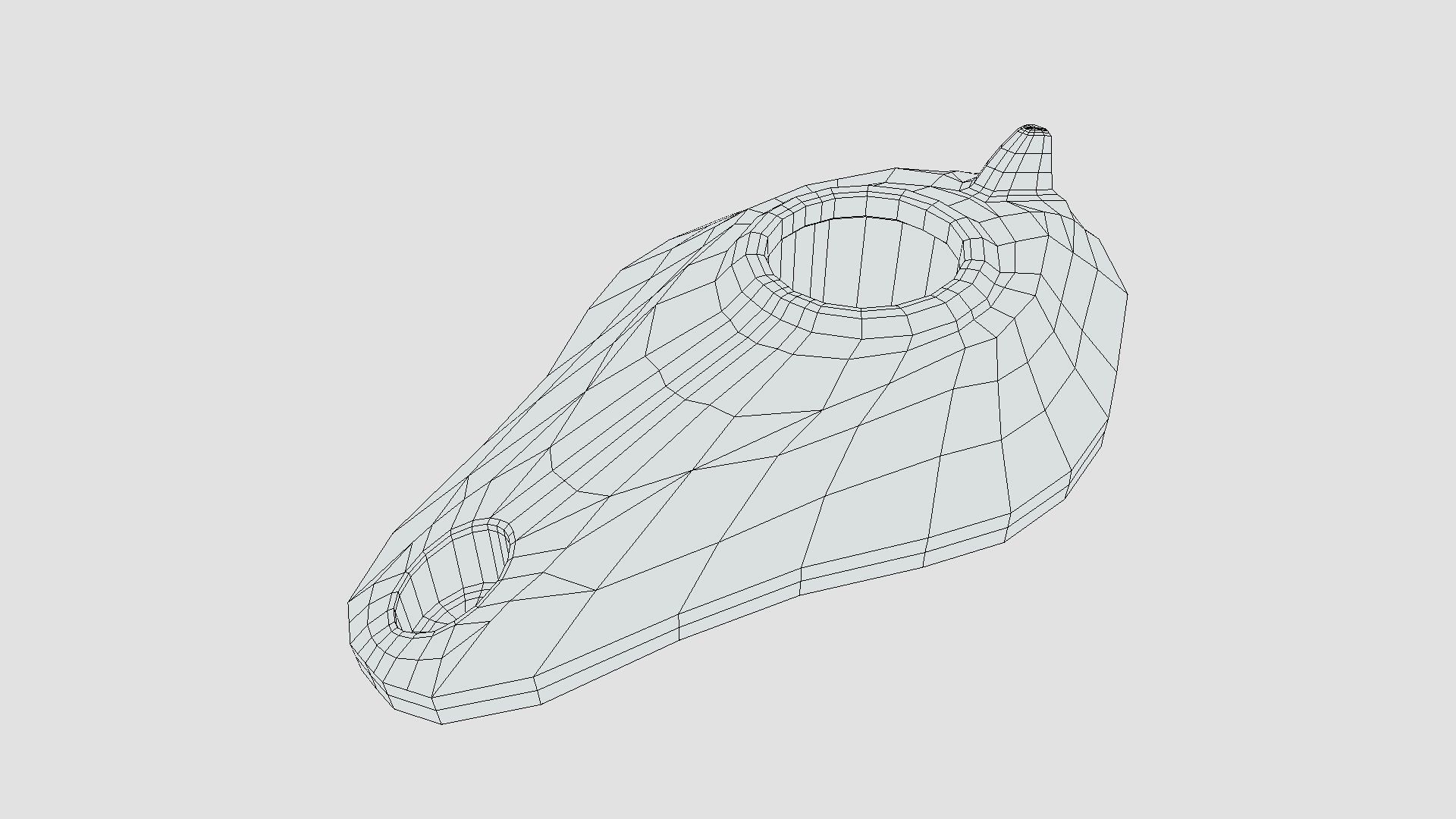 Ancient Roman Lamp Low-poly 3D model_5