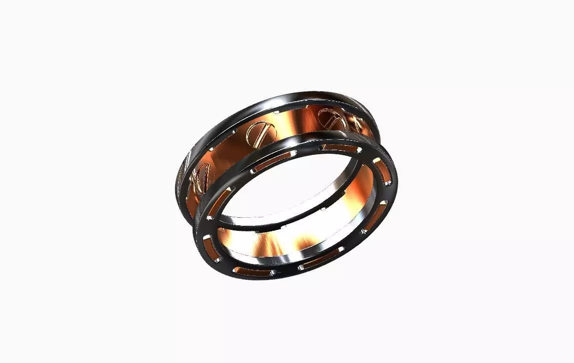wedding ring barraka 3D print model