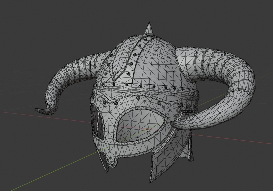 Viking Helm 3D model_5