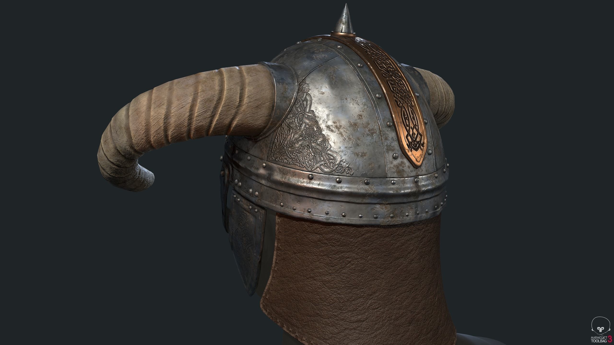 Viking Helm 3D model_4