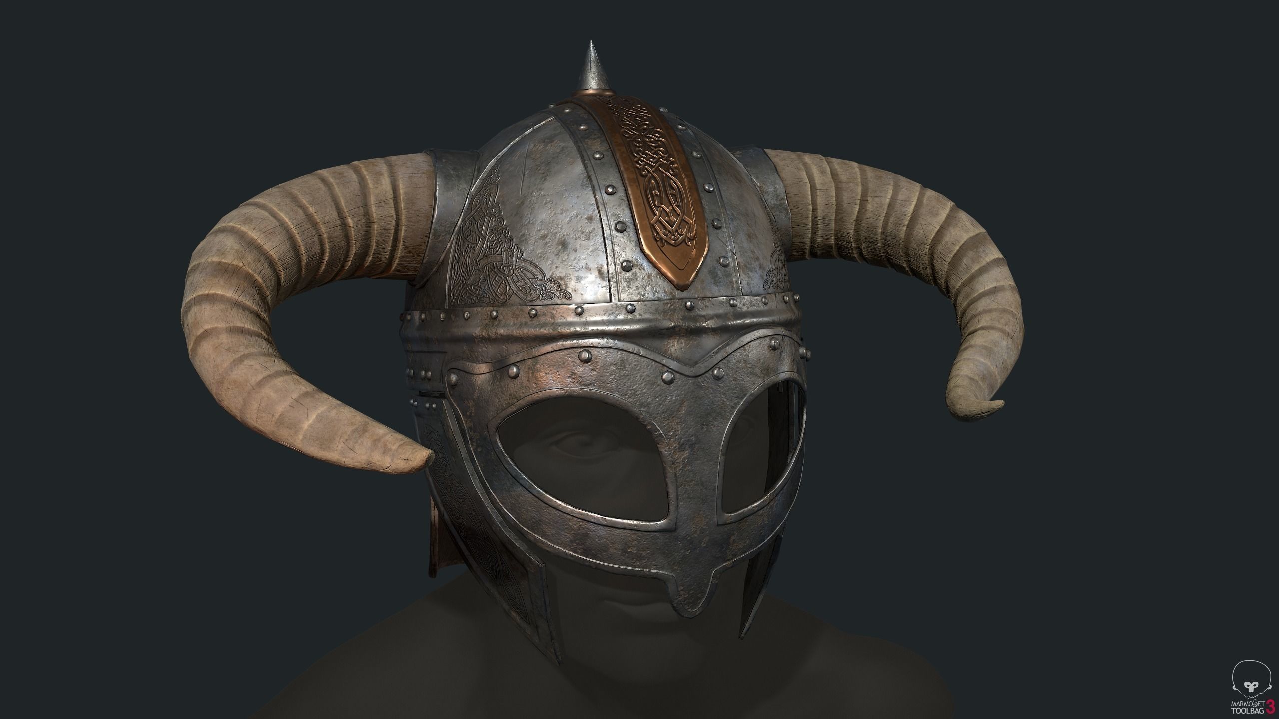 Viking Helm 3D model_1