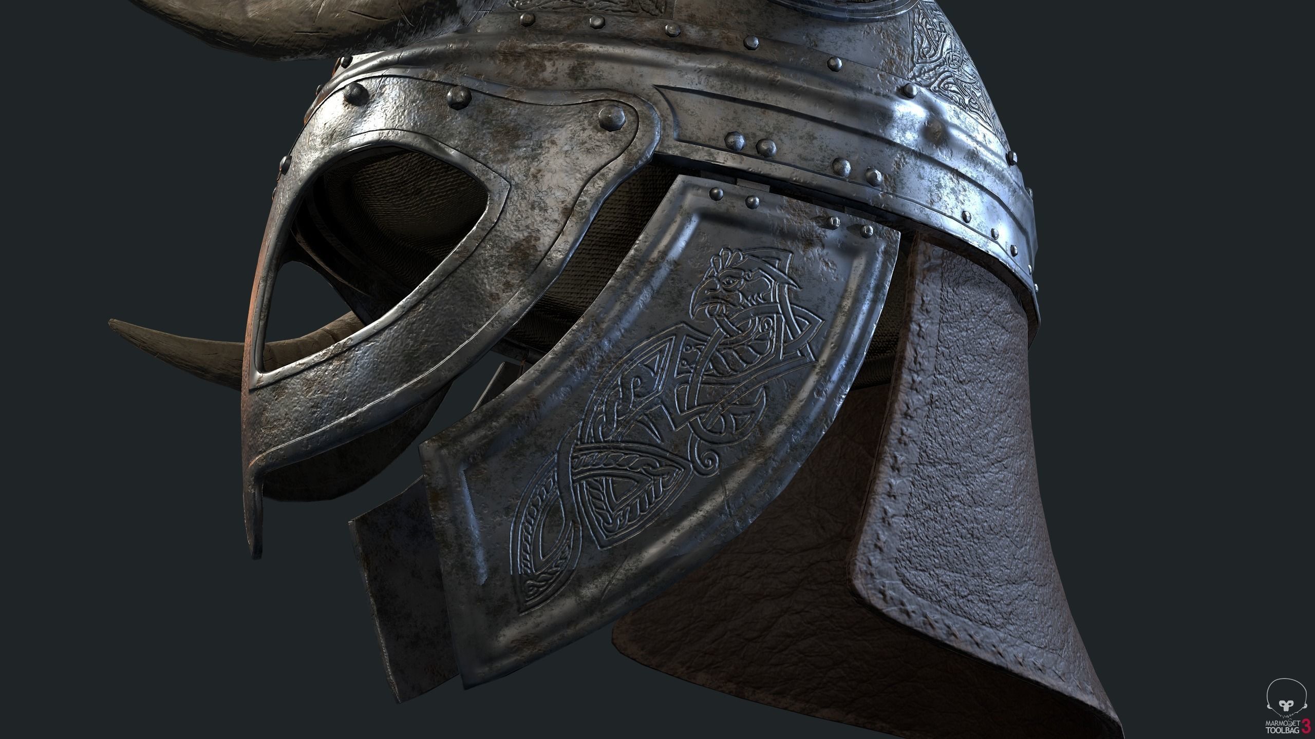 Viking Helm 3D model_2