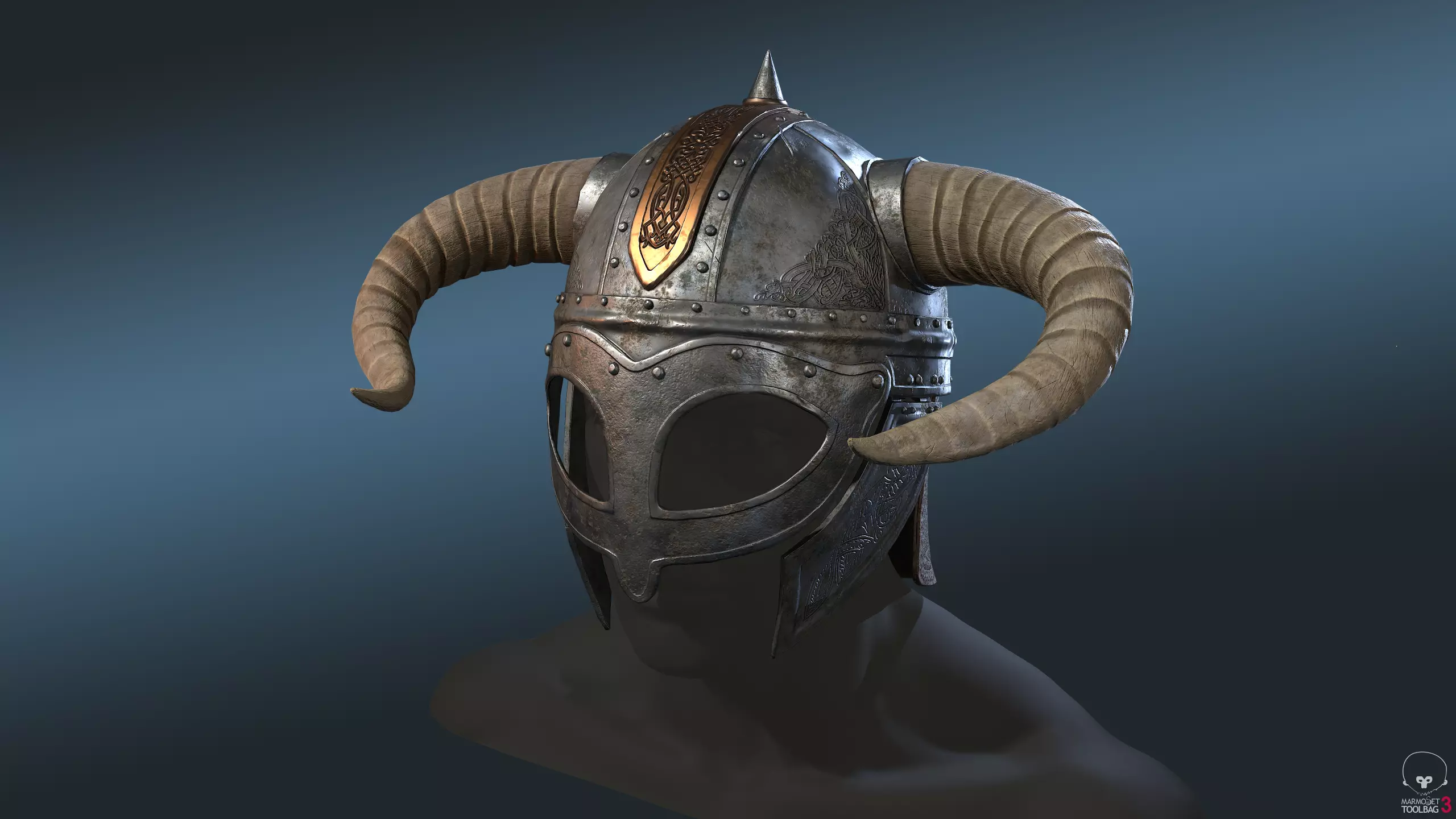 Viking Helm 3D model_0