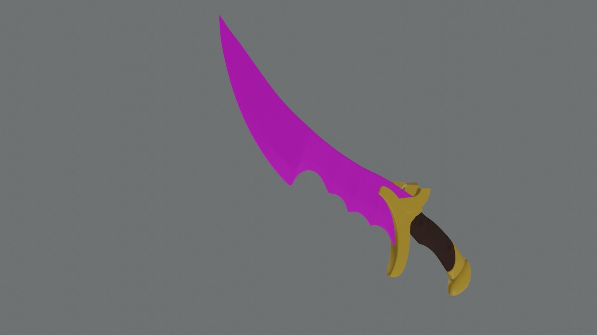 Shadow blade 3D print model_3