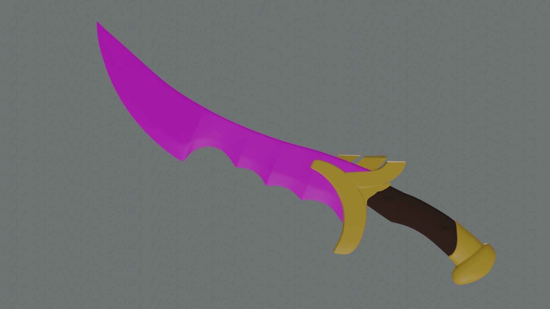 Shadow blade 3D print model_2