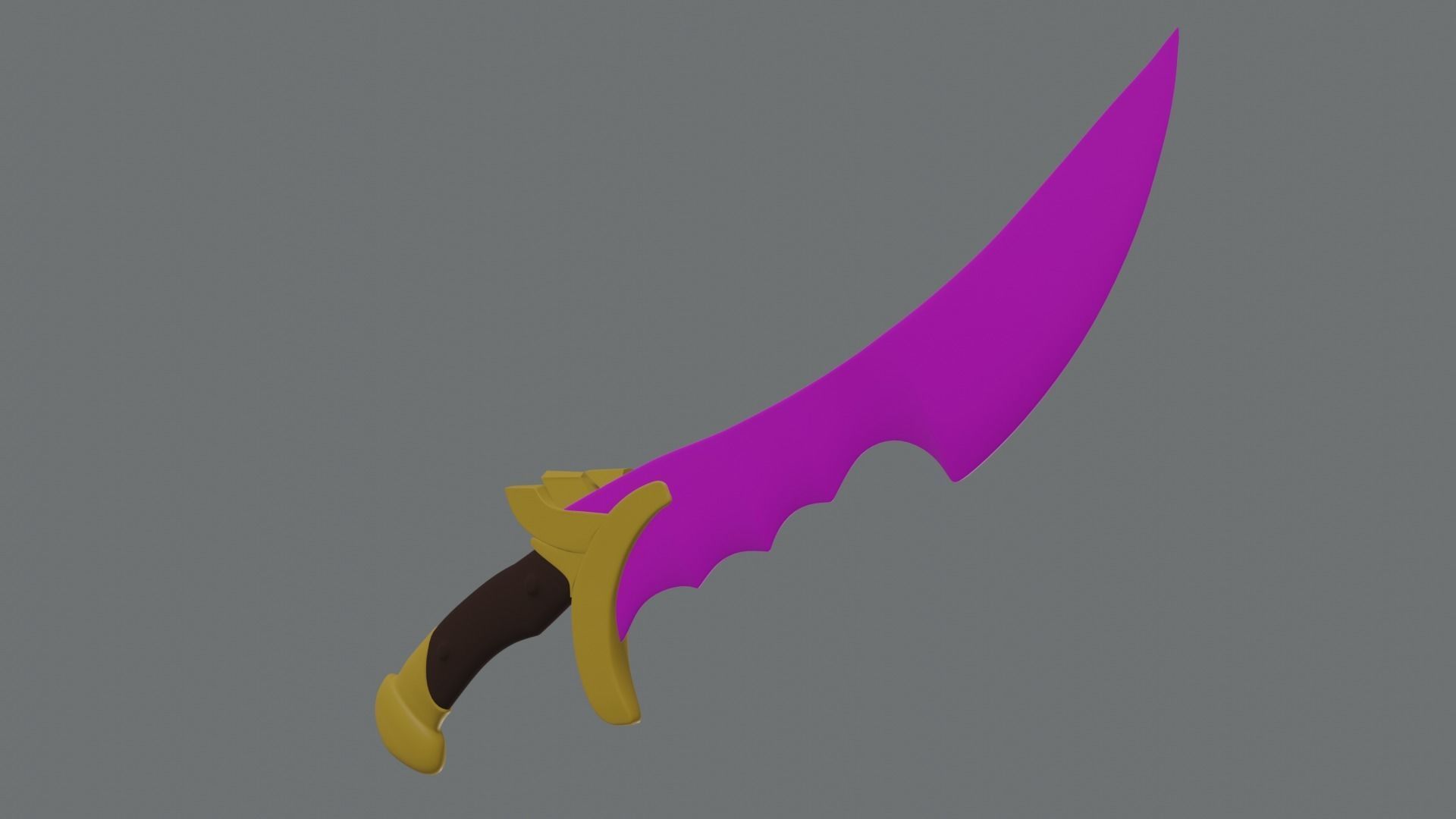 Shadow blade 3D print model_4