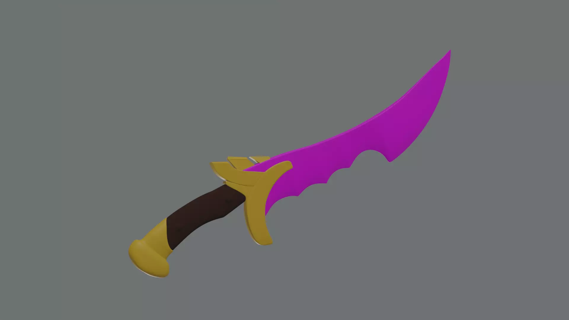 Shadow blade 3D print model_0