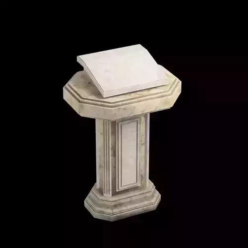 marble pulpit Low-poly 3D model