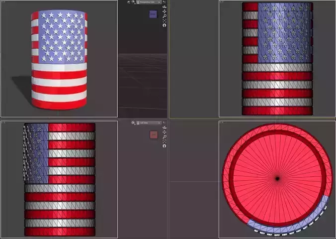 American Flag Cylinder