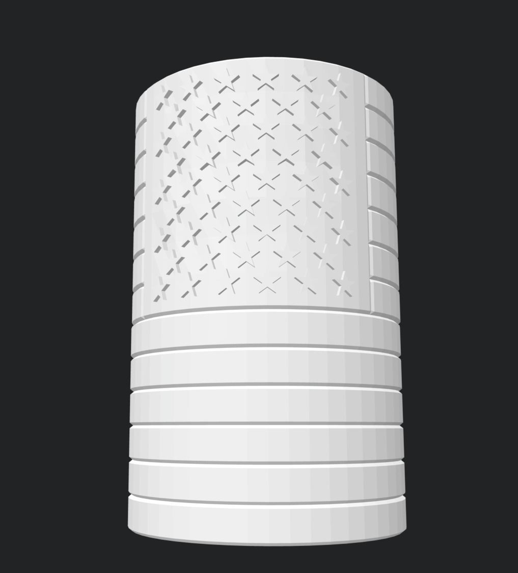 American Flag Cylinder 3D print model_4
