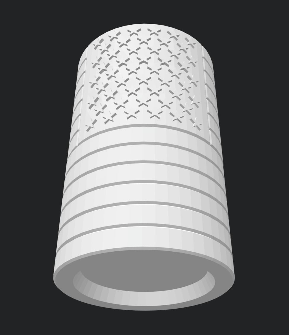 American Flag Cylinder 3D print model_3