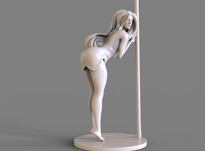 Pool Dance Woman 3D print model
