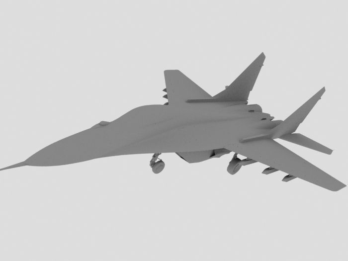 Mikoyan Mig 29 Jet Fighter Aircraft  Low-poly 3D model_11