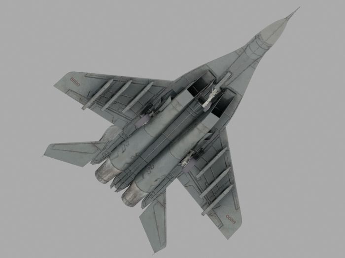 Mikoyan Mig 29 Jet Fighter Aircraft  Low-poly 3D model_8