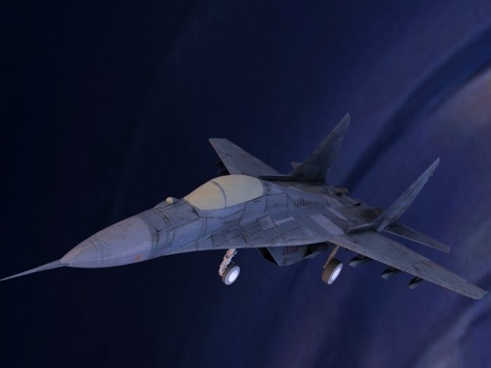 Mikoyan Mig 29 Jet Fighter Aircraft  Low-poly 3D model_6