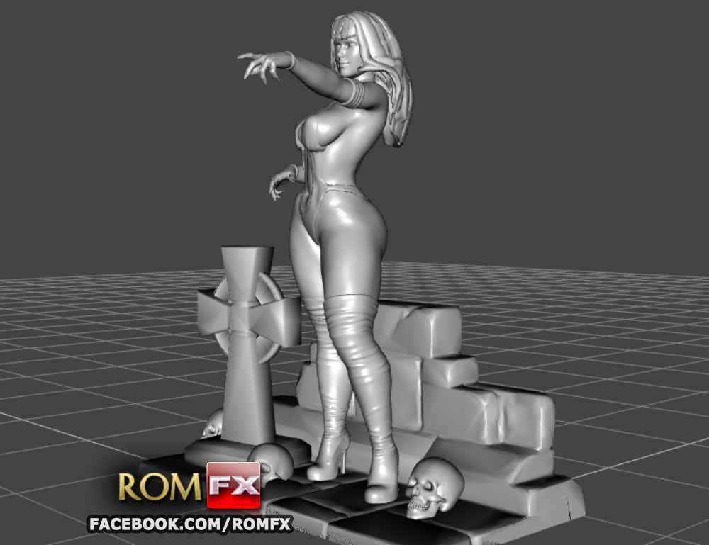 Vampirella Model 2 - Figure Printable 3D print model_21