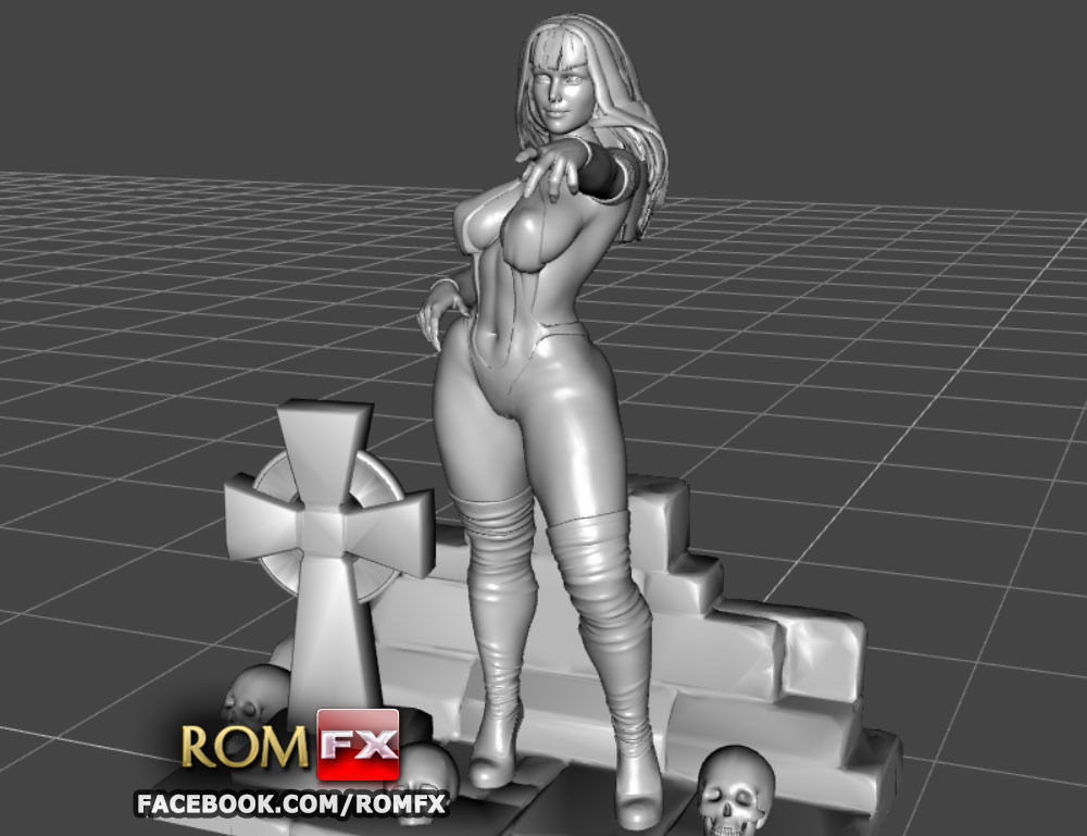 Vampirella Model 2 - Figure Printable 3D print model_6