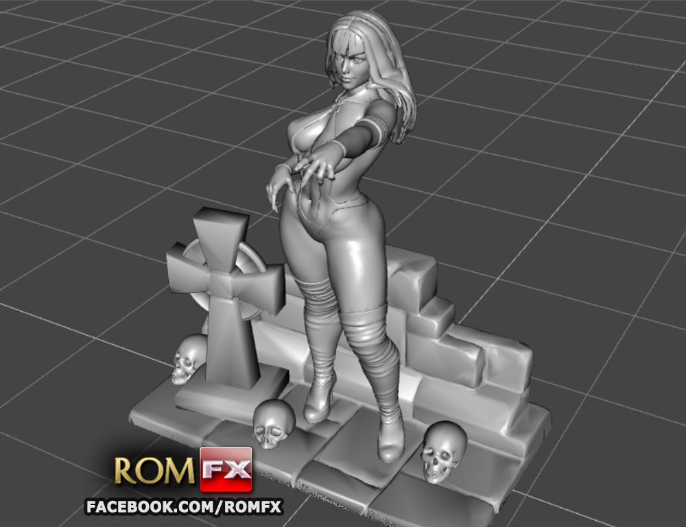 Vampirella Model 2 - Figure Printable 3D print model_26
