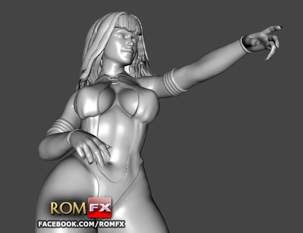 Vampirella Model 2 - Figure Printable 3D print model_12