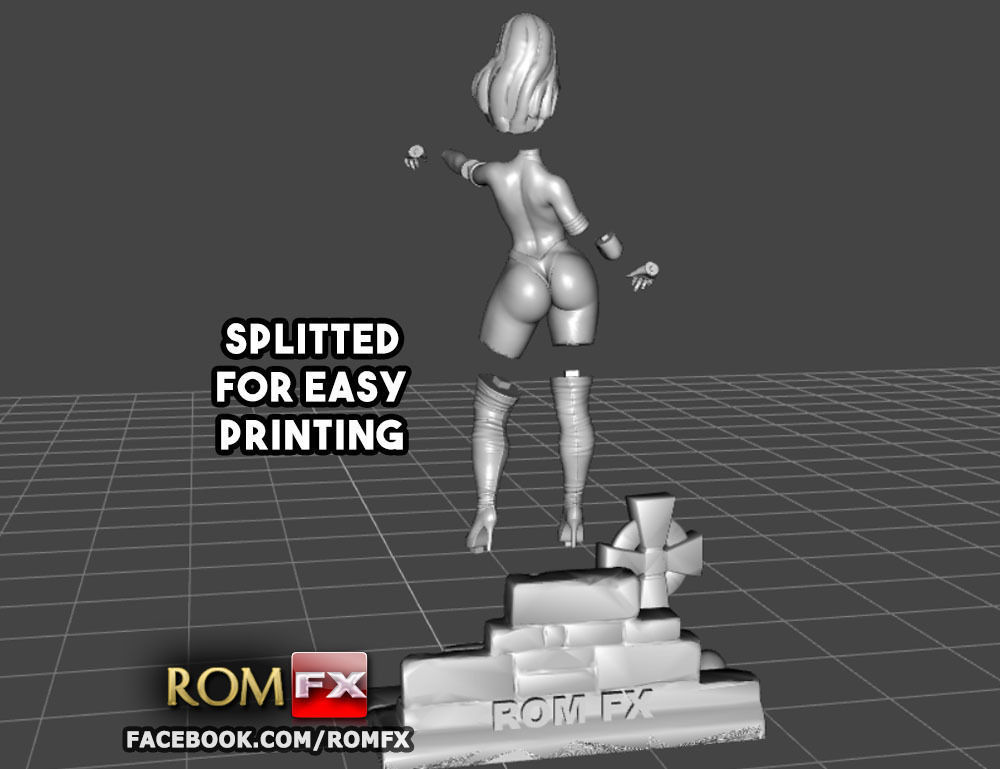 Vampirella Model 2 - Figure Printable 3D print model_30