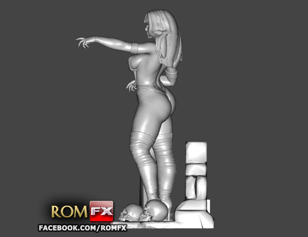 Vampirella Model 2 - Figure Printable 3D print model_3