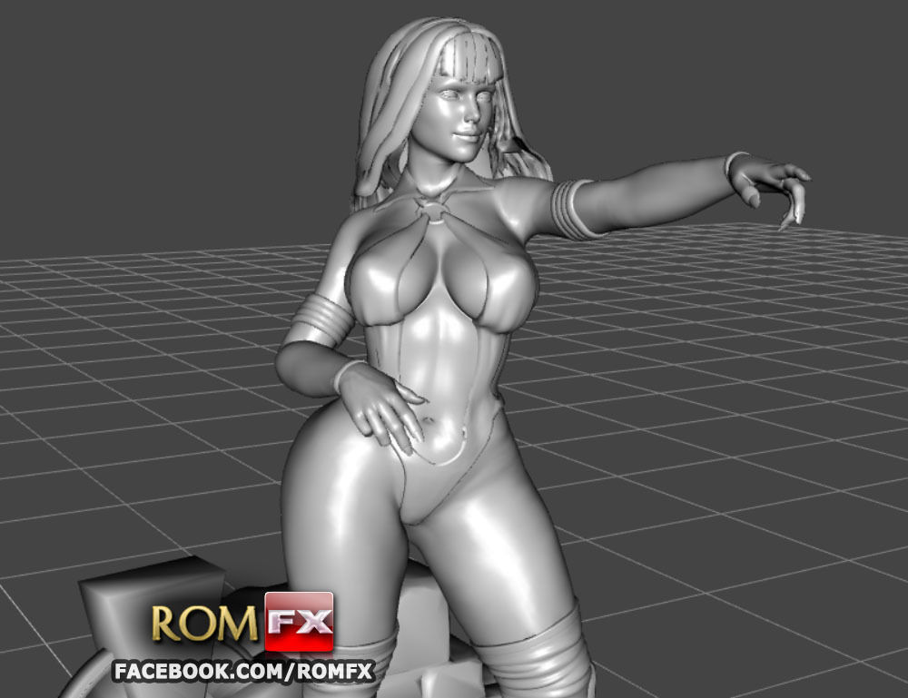 Vampirella Model 2 - Figure Printable 3D print model_8