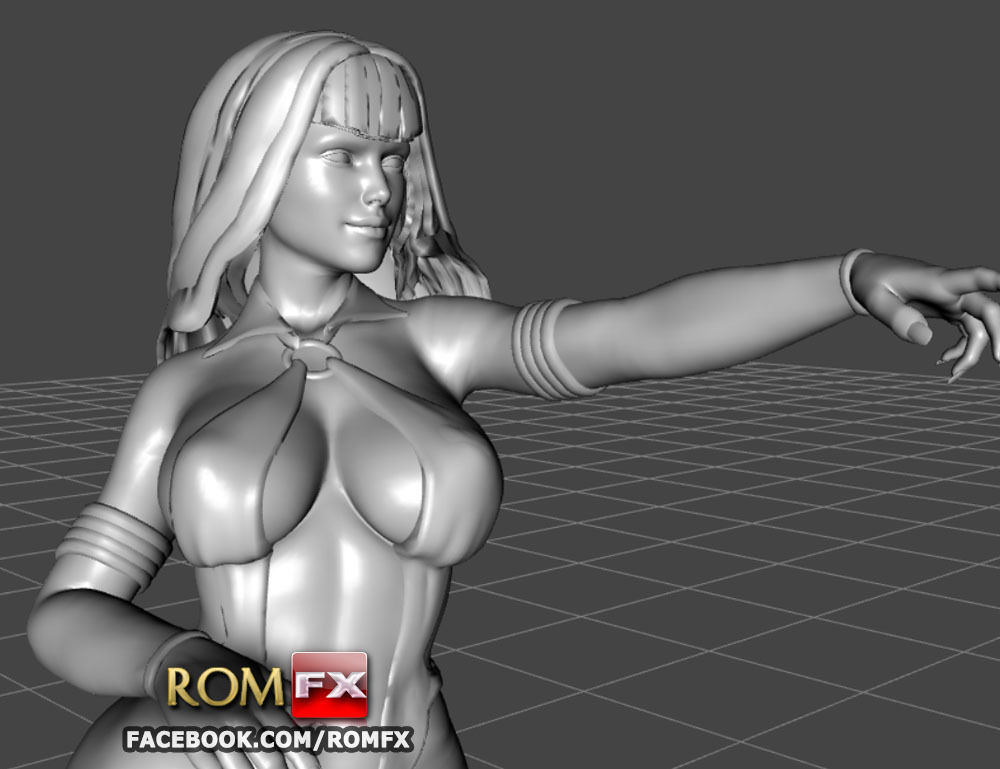 Vampirella Model 2 - Figure Printable 3D print model_19