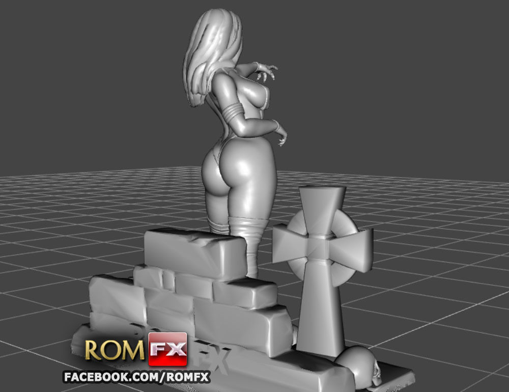 Vampirella Model 2 - Figure Printable 3D print model_23