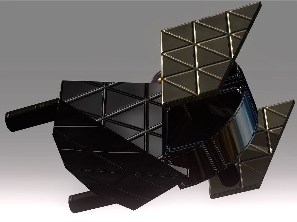 Low Poly Blocks Spaceship  Low-poly 3D model_49