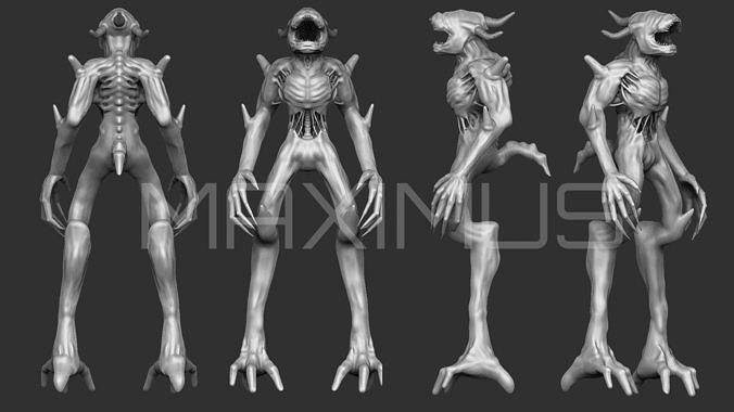 Alien Type X Free 3D model