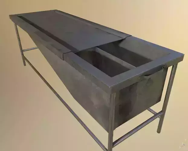 Worn Autopsy Table  